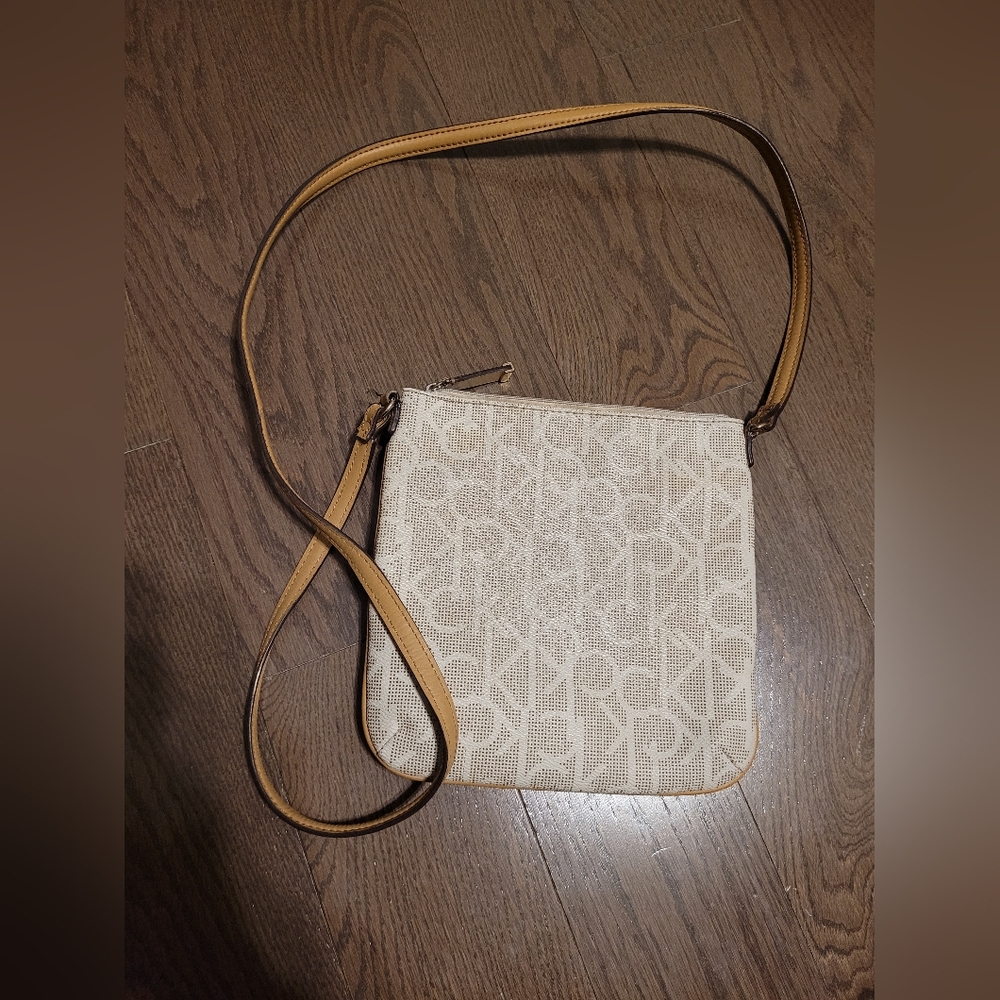 Calvin Klein Beige and Tan Crossbody Bag - Picture 3 of 7